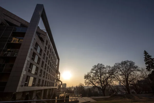 Panorama Centra Města Bělehradu Srbsko Pohled Parku Terazijska Teraza Terazijské — Stock fotografie