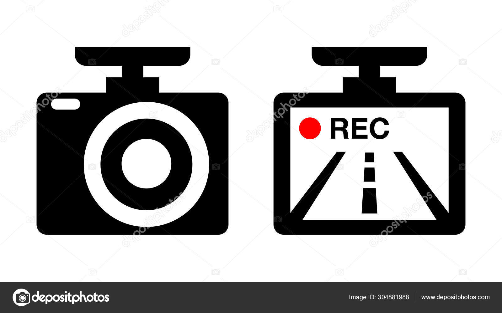 Afficher un message sur son dossier Depositphotos_304881988-stock-illustration-drive-recorder-dvr-illustration-icon