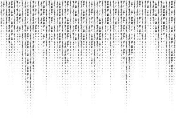 Textura Vectorial Diferentes Tamaños Tonos Números Que Componen Código Binario — Archivo Imágenes Vectoriales