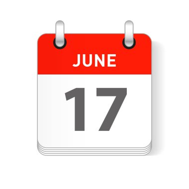 17 Haziran tarihi bir gün organizer Takvim sayfada görünür