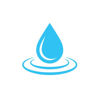 Su damlası. Simge. Vektör