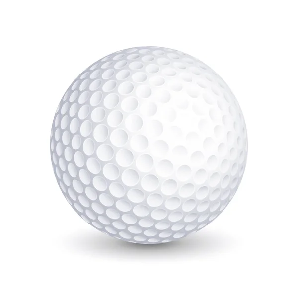 Vector Pelota Golf Sobre Fondo Blanco — Vector de stock