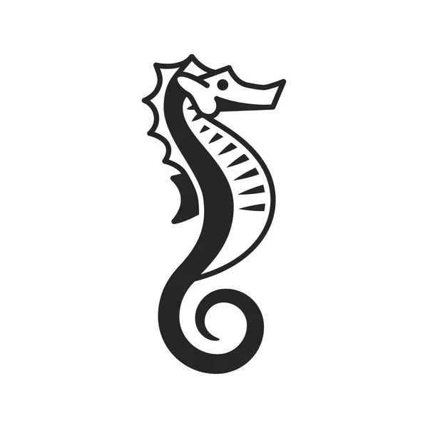 Векторная иконка морского коня — стоковый вектор