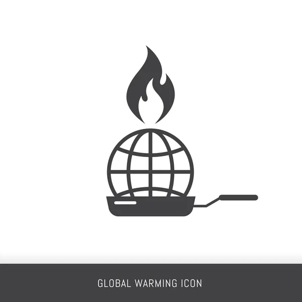 Globale opwarming van de aarde Infographics sjabloon — Stockvector