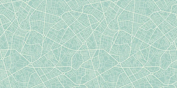 Sömlös textur stadskarta i retrostil. Dispositions karta — Stock vektor