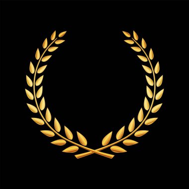 Vector gold award laurel wreath