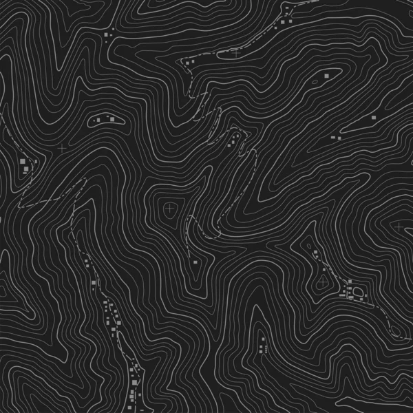 地形図シームレスパターン。ベクトル バックグローン — ストックベクタ