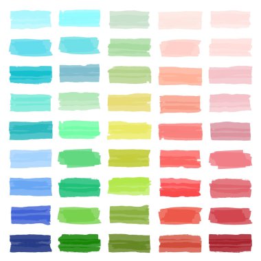 Japonya işaretleri ile çizilmiş renkli afişler. des için şık unsurlar