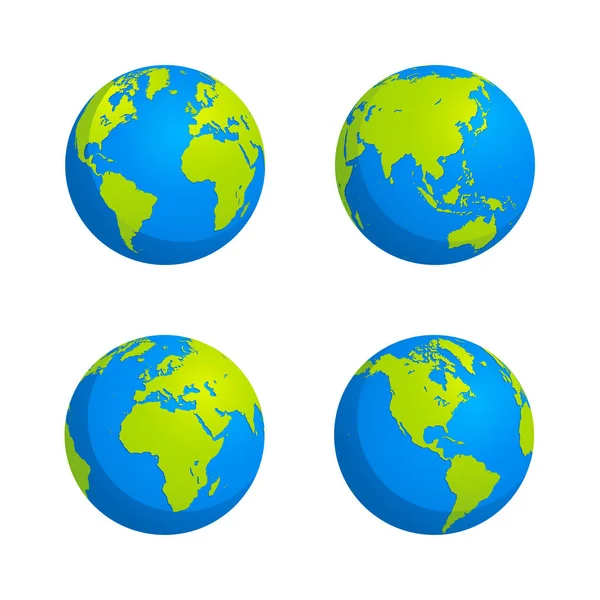 Globus mapy světa — Stockový vektor