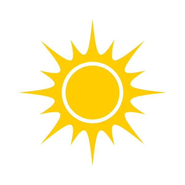 Yellow sun icon — Stock Vector