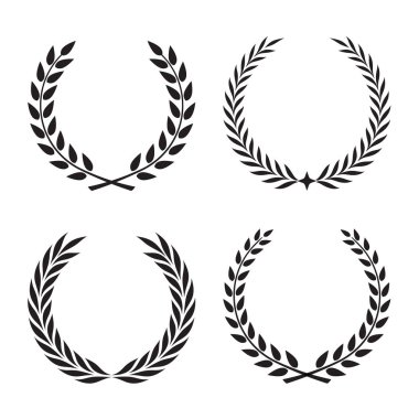 defne, çiçek öğeleri ve afiş vektör toplama