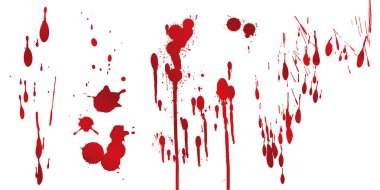 toplama çeşitli kan veya boya sıçramaları, Halloween kavramı