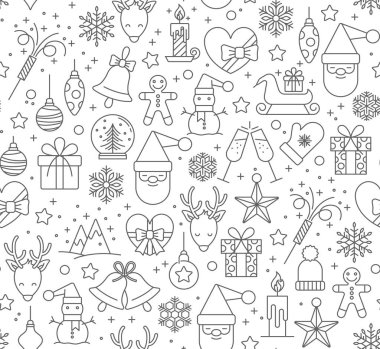 Büyük küme, Noel tasarım öğesi doodle tarzı