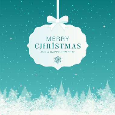 Kış Noel kompozisyonu.