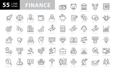 Finans ve Yatırım Simgeleri Koleksiyonu