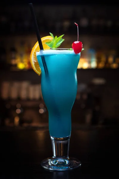 Cocktail Azul Havaí Bar — Fotografia de Stock