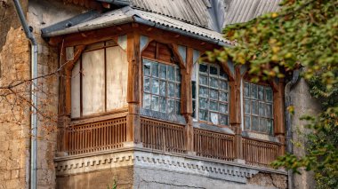 Sonbahar manzara. Sonbahar yaprakları