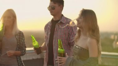 Drink beer on the roof