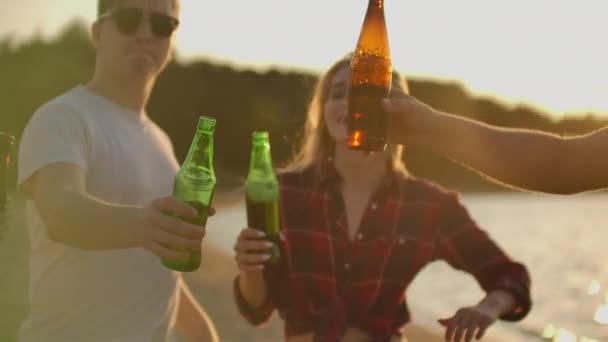 Nice festa ao ar livre em boa companhia — Vídeo de Stock