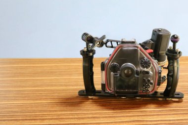 Kamera sualtı yuvarlak gövdeye sahip çalışma için deniz araştırma araçları.