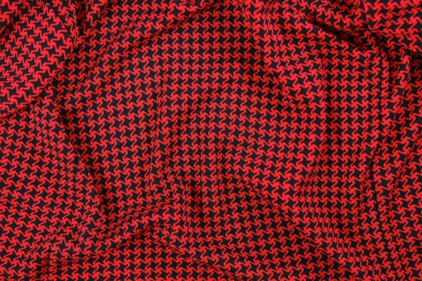 Трикотажные ткани красного и черного цвета — стоковое фото