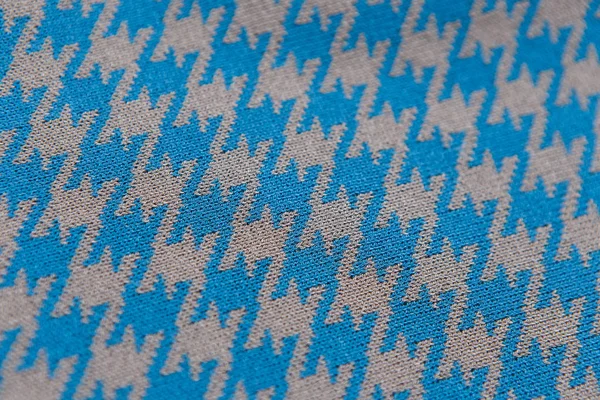 Close-up multicolor gebreide textiel patroon — Stockfoto