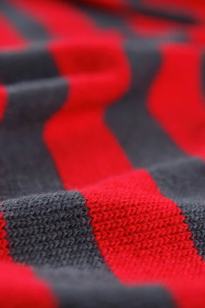Tessuto a maglia di colore rosso e grigio — Foto Stock