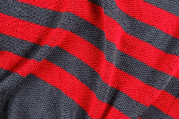 Detail červené a šedé barvy textilní — Stock fotografie