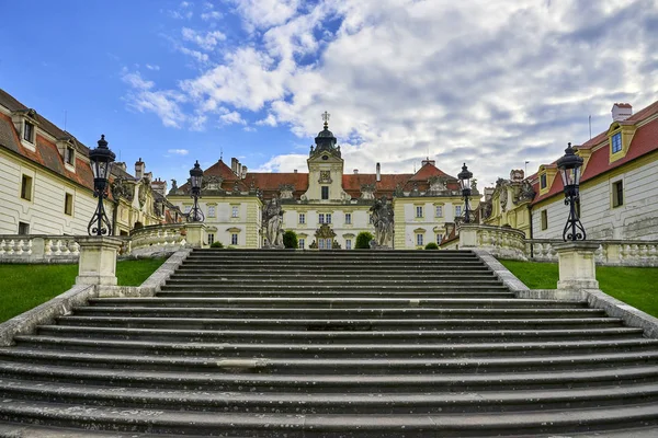 Valtice Tsjechië Mei 2018 Barok Kasteel Valtice Moravië Tsjechië Weergave — Stockfoto