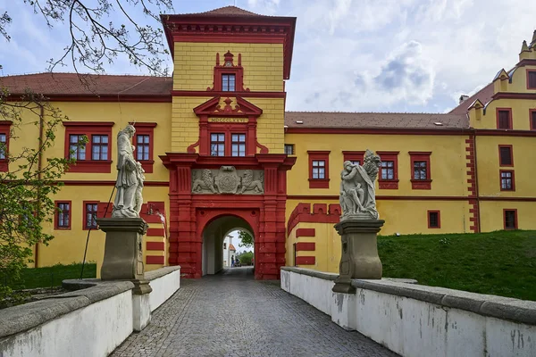 Trebic Kalesi Nin Detay Dış Cephesi Unesco Sitesi — Stok fotoğraf