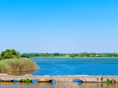 Fertilia, Alghero, Sardunya, İtalya'nın Roma Köprüsü.