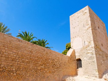 Castillo de Santa Barbara (Santa Barbara Kalesi), Alicante. İspanya