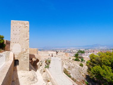 Castillo de Santa Barbara, Alicante, İspanya.