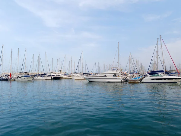 Vista Barcos Porto Alicante — Fotografia de Stock