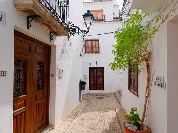 Altea'daki güzel eski şehir. Costa Blanca, İspanya.