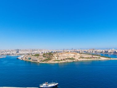 Manoel Adası manzarası. Malta.