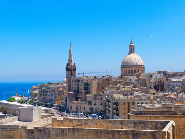 Вид на старый город Валлетта. Мальта . — стоковое фото