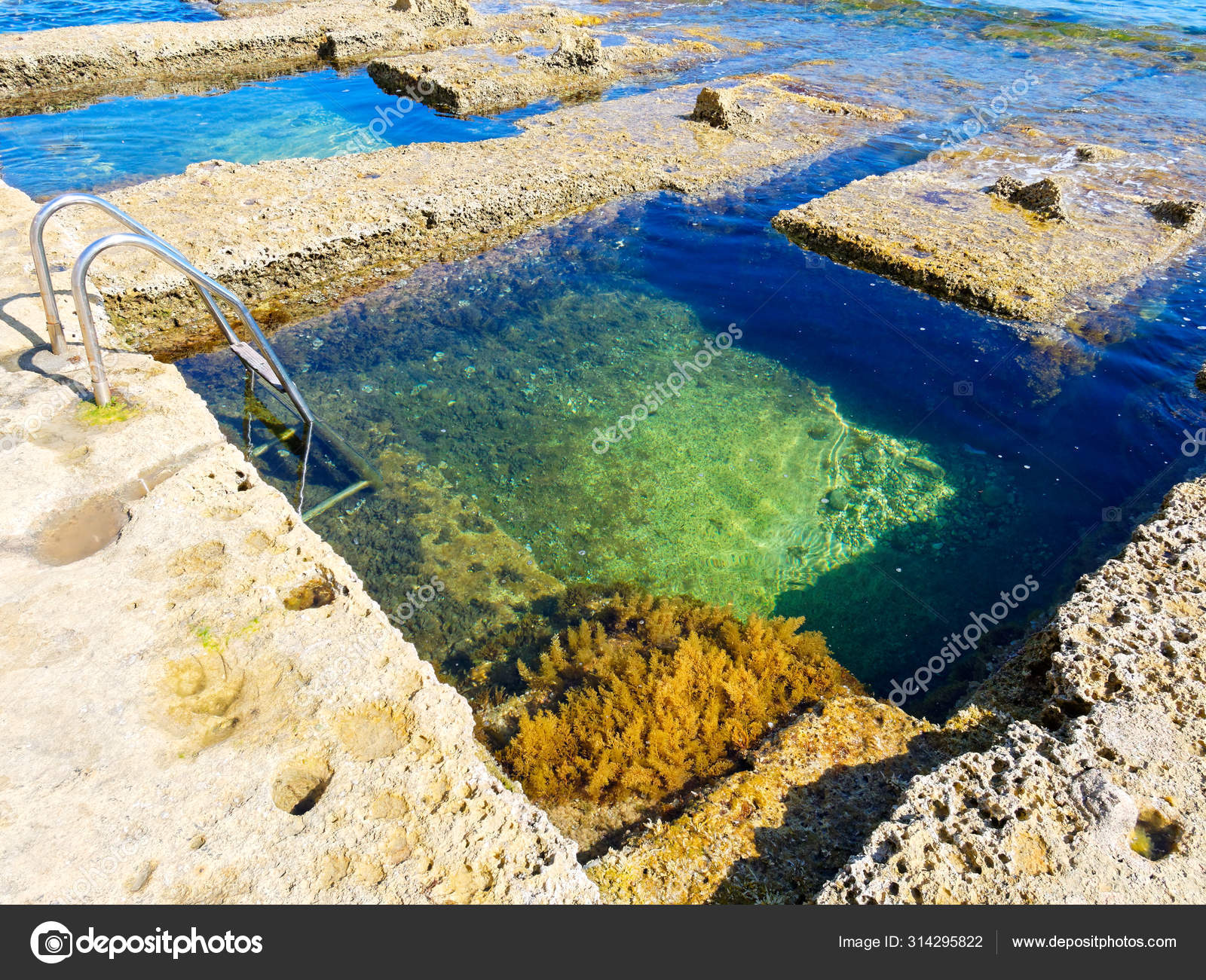 View of the Roman Baths in Malta. Sliema. — Stock Photo © kkoszowski