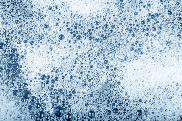 Голубая Жидкость Мыльной Пеной — стоковое фото