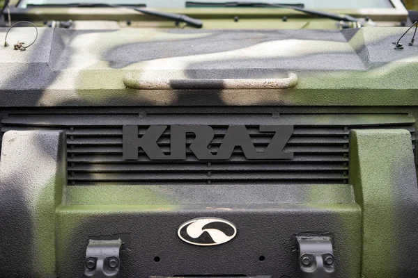 Ukraine May 2019 Military Armored Vehicle Kraz Display — Stock Photo, Image
