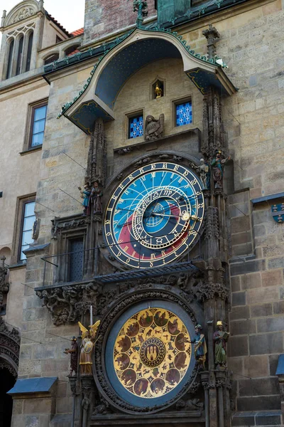 Prag Tschechische Republik Juli 2019 Glockenspiel Oder Alte Astronomische Uhr — Stockfoto