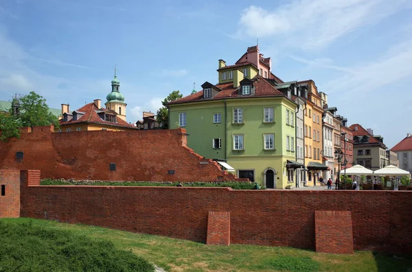 Warszawa Polska Czerwca 2019 Piękny Widok Stare Miasto Kolorowe Budynki — Zdjęcie stockowe