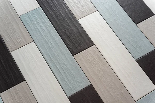 Background Multi Colored Floor Ceramic Tiles Scandinavian Style — Stock Photo, Image
