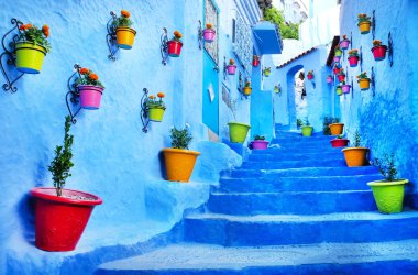 : chefchaouen, morocco, Afrika geleneksel Fas Mimari Detaylar