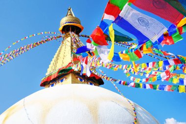 Boudhanath Stupa Vadisi'nde Katmandu, Nepal
