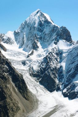 Dağ tepe Everest. Dünyanın en yüksek dağı. Milli Parkı, Nepal.