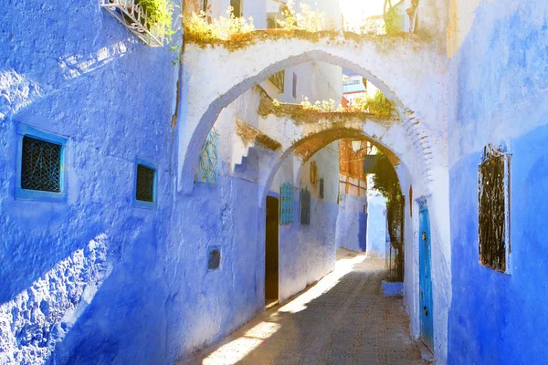 美丽的蓝色麦地那 Chefchaouen 城市在摩洛哥, 非洲. — 图库照片