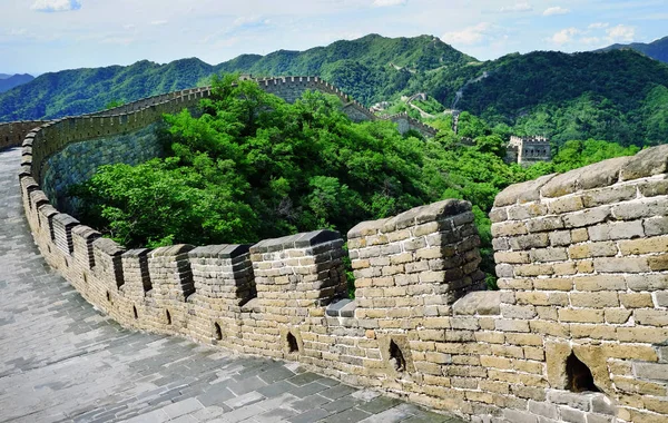The Great Wall of China. A single guard tower on The Great Wall of China