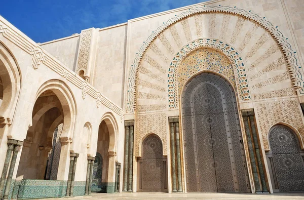 Vista de la mezquita de Hasan II en Casablanca, Marruecos —  Fotos de Stock