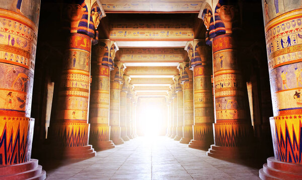 Ancient Egyptian writing on stone in Egypt. Ancient egypt scene.